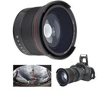 Lentille de Fisheye - Objectif Grand Angle 58 MM 0.35X pour la Plupart des Appareils Photo Reflex et Appareils Photo Numériques - L'adaptateur Fisheye est Compatible avec Les Objectifs 58 mm