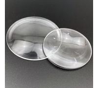 Lentille de Fresnel ronde de 120 mm for projecteur LED, lunettes de réalité virtuelle, lentille PMMA de 2 mm d'épaisseur for expériences optiques.(100mm 40mm-01)