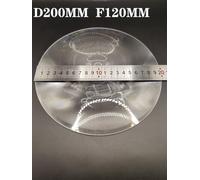 Lentille de Fresnel solaire D200MM en plastique PMMA optique de grande taille, focale 140/160/200/70/80 mm, for concentrateur solaire et loupe.(D200 F120MM)