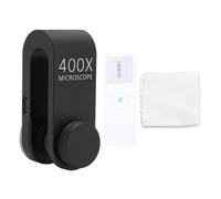 Lentille de microscope de téléphone avec lumière LED de pince universelle haute définition 400X Objectif de microscope de la caméra du téléphone pour biologie Electronics Jewelry Making