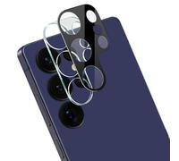 Lentille de Protection en Verre Trempé pour Compatible avec Samsung Galaxy S25 Ultra 5G (Version Noire)