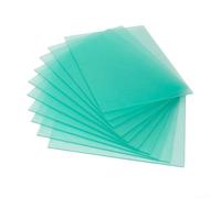 Lentille de protection transparente à base de PC pour casques de soudage utilisés comme bouclier secondaire ou primaire dans la protection multicouche de casque (120 x 95 mm)