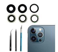 Lentille de Rechange pour Appareil Photo arrière pour iPhone 12 Pro Max (6,7"), Anti-Rayures et étanche, Coque arrière en Verre de Rechange avec kit d'outils de réparation pré-installé