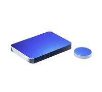 Lentille de réflecteur en Verre Optique K9 - Feuille de réflecteur à Plan Complet revêtue d'aluminium, carré/Rond, composant Optique de Haute précision, 1 pièce(25.4x3mm)