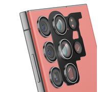 Lentille de Remplacement pour Caméra Arrière Galaxy S23 Ultra avec Châssis Rouge