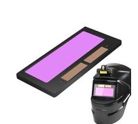 Lentille de soudage automatique - Vrai lentille horizontale pour casques de soudage | Filtre réglable foncé automatique remplacement visière de protection remplacement accessoires lunettes