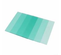 Lentille de soudage en polycarbonate transparent - Housse de protection verte pour casque de soudage - Matériau ignifuge et anti-chute - Convient pour les appareils électriques et coupés (133 x 114 mm
