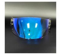 Lentille de visière de Casque de Moto, for visière HJC Hj-09, Compatible avec Les Casques de Moto CL-16 CL-17 CL-St CL-SP CS-R1 CS-R2 CS-15 TR-1 FG-15 HS-11 FS-15 FS-11 (Rouge)(Revo Blue)