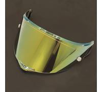 Lentille de visière de Casque de Moto, Visière de Casque de Moto for AGV Pista GP R/Corsa, Accessoires de Remplacement, visière de Casque Anti-Rayures, Verres colorés Gris(D Tea Colorful Gold)
