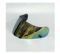 Lentille de visière de Casque de Moto, Visière de Casque for HJC CL16 CL17 CLST CLSP CSR1 CSR2 CS15 TR1 FG15 HS11 FS15, Protection UV, Accessoires (Bleu)(Gold)