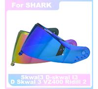 Lentille de visière pour Shark Skwal3 d-skwal I3, verre solaire D Skwal 3 VZ400, bouclier de visière de casque Ridill 2, accessoires de pare-brise de moto Revo Red