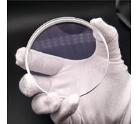 Lentille d'objectif de réfracteur de télescope astronomique D80 F600-lentille achromatique à Double séparation for Les projets de télescope de Bricolage(D80F600:Multi-Layer Green Film)