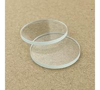 Lentille en Verre Plat Ronde Durable de 8 à 42 mm for Lampe de Poche LED - Lentille de Remplacement Transparente - 1 pièce(30mm x 2mm)