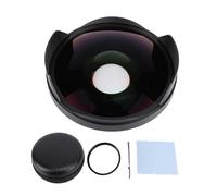 Lentille FishEye 0,3X, Verre Multi-Couche Haute Définition, Longue Profondeur de Champ, Objectif Oculaire des Poissons Grand Angle avec Support de Filetage de 72 Mm adapté à la