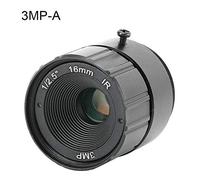 Lentille Fixe CCTV 16mm 3MP Monture CS, Aluminium Alliage, F1.6 - Haute Définition, Construction Solide, Surveillance Precise