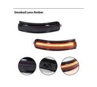 (Lentille fumée) 2 pièces voiture ambre dynamique séquentiel LED voiture avant côté vue miroir feux