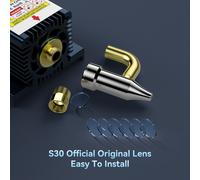 Lentille laser originale SCULPFUN S30/S30 Pro, 6 pièces, lentille standard adaptée au module laser Ultra-11W, surface renforcée, anti-huile et anti-fumée, haute transparence, facile à installer