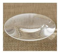 MMLFX Lentille lenticulaire Optique de 1pc 80mm K9 Verre Blanc Loupe Lentille Secteur Physique Expérience Accessoires Lentes Accessoires de projecteur Maison