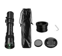 lentille， Objectif téléobjectif Zoom Manuel 420-800 mm F8.3 Compatible avec Les Reflex numériques Canon EOS R1 à Monture EF (D850, D7500, D3400, D750 et D810).(for M4 3 01)