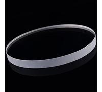Lentille optique en verre de quartz transparent résistant aux hautes températures, diamètre 50 mm, épaisseur 1 mm, transmission élevée(20x0.1mm 1pcs)