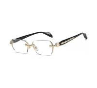 Lentille Plate Légère Antibleue De Lunettes Sans Cadre Esthétiques À La