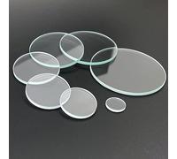 Lentille Ronde en Verre Plat for Lampes de Poche, phares et éclairages de vélo- Tailles Disponibles: 20,5 à 75mm(75mm x 2mm)