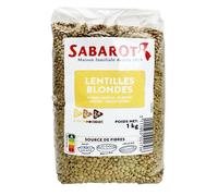 Lentilles blondes sachet 1kg Sabarot