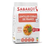 Lentilles corail de France - Sachet papier 240g - Sabarot