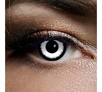 Lentilles de contact Angelic 3 mois Lentilles de contact Halloween Maquillage zombie, vampire Maquillage Halloween Halloween Blanche - sans correction