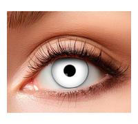 Lentilles de contact de couleur blanches - BOLAND - Modèle Zombie - Sans correction - 1 paire - Halloween - Déguisement
