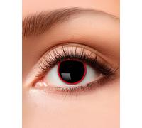 Lentilles de contact fantaisie pour adultes noir-rouge 15 mm