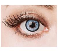 Lentilles de contact naturelles The Blue Wonder d'aricona - lentilles transparentes à longue durée pour yeux clairs - sans correction - pour le carnaval, soirées à thème et accessoires de mode