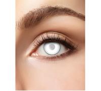 Lentilles de contact sans correction de zombie blanches semi opaques 3 mois