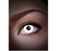 Lentilles de contact sans correction fantaisie UV blanc 1 mois adulte