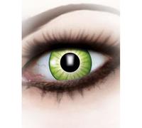 Lentilles fantaisie vertes électro adulte