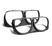 Lentilles pour phares avants Garniture Cadre Lunette De Phare Avant Pour Dodge Pour Challenger Scat Pack 2015 2016 2017 2018 2019 68259053AB 68259052AB AM-3266536830 Transparent Abat-Jour