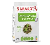 Lentilles vertes de France - Sachet papier 240g - Sabarot