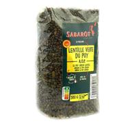 Lentilles vertes du Puy A.O.P. paquet 500g Sabarot