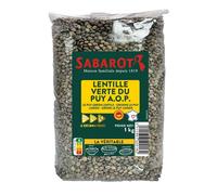 Lentilles vertes du Puy A.O.P. - Sachet 1kg - Sabarot