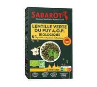 Lentilles vertes du Puy Bio A.O.P. paquet de 500g Sabarot