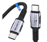 LENTION Câble Thunderbolt 4 1,2 m avec Blindage en Graphène, Charge PD 240 W, Transfert de Données et de Vidéos 8K jusqu'à 40 Gbps, Silicone Liquide Souple, pour MacBook Pro, iPhone 17 Pro Max 16/15