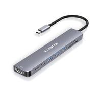LENTION Hub USB C, Adaptateur USB C avec HDMI 4K60Hz, Port de Données de Type C, PD 100W, Lecteur de Cartes SD/TF, USB 3.0, pour MacBook Pro/Air 2025-2016, iPhone 17/16/15, Nouveau Mac Air