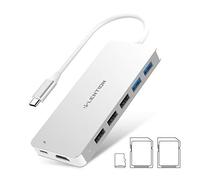lention Hub USB C avec 4K HDMI, Lecteurs de Carte SD/TF, 5 USB A, 60W PD, Port de Données USB C, Dock USB C Compatible 2023-2016 MacBook Pro/Mac Air M1/M2 iPad Plus d'appareils de Type C (C19)