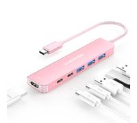 LENTION Hub USB C HDMI 4K@60Hz, PD 100W, 3 USB 3.0 Port de Données USB C