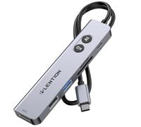 LENTION Hub USB C Long Fil avec Systèmes IA, HDMI 4K@60Hz, PD 100W, SD/TF | Voix vers Texte Adaptateur USB-C à Lecteur de Cartes SD/TF, USB 3.0&2.0 pour MacBook Neo, macOS/iOS/iPadOS, ChromeOS, Windows