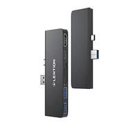 LENTION USB-C 7-en-1 Hub pour Surface Pro 7 Seulement avec 4K/60Hz HDMI (HDCP 2.2), SD & Micro SD Card Reader, 2 USB 3.0, 60W Type C Adaptateur de Chargeur (CS34)