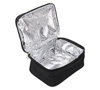 LenTLy Réchauffeur de Nourriture au Four Portable Boîte à Déjeuner Chauffante Portable avec Revêtement en Film D'aluminium pour Micro-ondes, Chargement USB, Tissu Oxford Imperméable