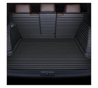 LENTLY Tapis Coffre Tapis Coffre Voiture En Cuir Pu Rayé Couverture Complète Accessoires D'intérieur Pour VW Pour Passat B5 B6 2005-2010 B7 2011-2015(Black beige,Type E)