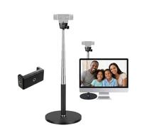 LenTok Support télescopique pour webcam pour webcam Logitech C922 C930e C920S C920 C615 C960 C920x BRIO 4K NexiGo N60, etc., pour réunions zoom, streaming, enregistrement vidéo