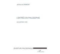 L'entrée en philosophie - les premiers mots